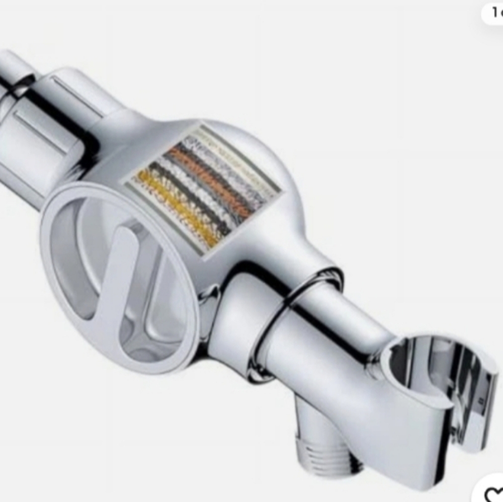 Shower Head Holder with Filter Adjustable Shower Wand Bracket Chrome